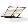 vidaXL Cama canapé hidráulica con LED sin colchón blanco 160x200 cm