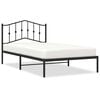 vidaXL Estructura cama sin colch&oacute;n con cabecero metal negro 107x203 cm