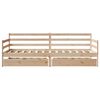 vidaXL Sof&aacute; cama con cajones madera maciza de pino 90x190 cm