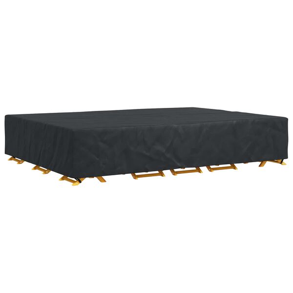 vidaXL Funda para muebles Liso Negro 400 x 300 x 70 cm 210D