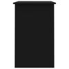 vidaXL Escritorio de madera contrachapada negro 100x50x76 cm