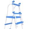 vidaXL Escalera de seguridad de piscina elevada 3 pelda&ntilde;os 122 cm