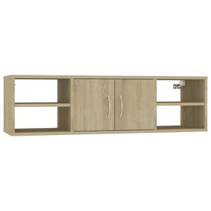 vidaXL Estanter&iacute;a pared madera contrachapada roble Sonoma 102x30x29 cm
