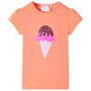 vidaXL Camiseta infantil naranja ne&oacute;n 104