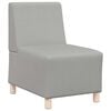 vidaXL Sof&aacute; modular sin brazos gris nube 55 cm Tela