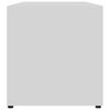 vidaXL Mueble para TV madera contrachapada blanco 80x34x36 cm