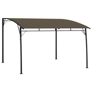 vidaXL Toldo parasol de jard&iacute;n gris taupe 3x3x2,55 m
