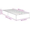 vidaXL Estructura de Cama Ottoman Gris Concreto 90 x 200 cm