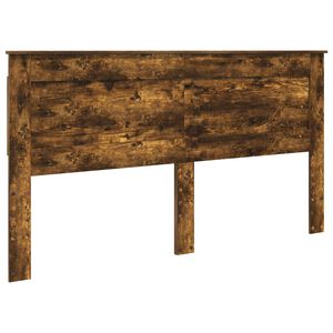 vidaXL Cabecero con cabecera Roble ahumado 200 cm Madera contrachapada