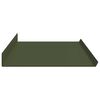 vidaXL Estante flotante 2 pcs Verde Oliva 100 x 18 x 2,5 cm Acero