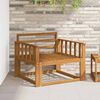vidaXL Sof&aacute; intermedio de exterior Madera de Acacia S&oacute;lida Natural