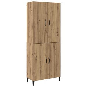 vidaXL Aparador alto 2 uds. Roble artisan 69,5 x 34 x 180 cm