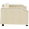 vidaXL Sof&aacute; cama sin colch&oacute;n tela crema 80x200 cm