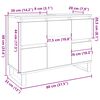 vidaXL Mueble de lavabo madera de ingenier&iacute;a envejecida 80x33x60 cm