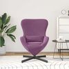 vidaXL Sill&oacute;n huevo Morado 63 x 73 x 90 cm Terciopelo