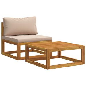 vidaXL Juego de sof&aacute;s modulares con cojines 2 uds.