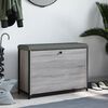 vidaXL Banco zapatero con caj&oacute;n abatible gris Sonoma 82x32x56 cm