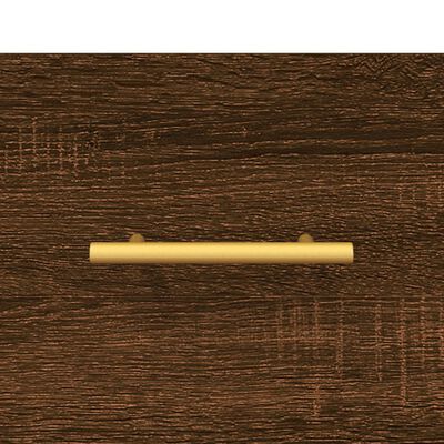 vidaXL Armario de pared madera ingeniería marrón roble 60x36,5x35 cm