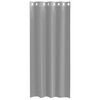 vidaXL Cortinas de gasa con ojales 2 uds gris claro 140x245 cm