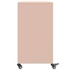 vidaXL Aparador de acero rosa 100,5x39x72 cm