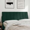 vidaXL Cabecero de cama acolchado Hanko terciopelo verde oscuro 120 cm