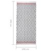 vidaXL Alfombra de algod&oacute;n gris 100x200 cm