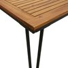 vidaXL Mesa de jardín con patas en U madera maciza acacia 180x90x75 cm