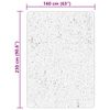 vidaXL Alfombra de pelo corto suave lavable HUARTE beige 160x230 cm
