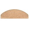 vidaXL Felpudos para escaleras 30 unidades 65x21x4 cm Dorado Semicircular Grande