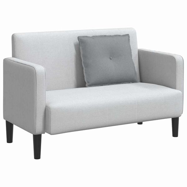 vidaXL Coj&iacute;n de Espalda Gris Claro 60 x 19 x 50 cm tela