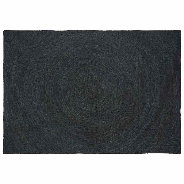 vidaXL Alfombras de &aacute;rea Rectangular Gris oscuro 160 x 230 cm yute