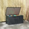 vidaXL Caja de Almacenamiento para Jardín Negro 101 x 56,5 x 50 cm