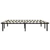 vidaXL Estructura de cama sin colchón metal negro 160x200 cm