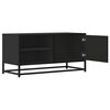 vidaXL Mueble de TV madera de ingenier&iacute;a y metal negro 80x34,5x40 cm