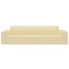 vidaXL Funda elástica para sofá de 4 plazas poliéster jersey crema