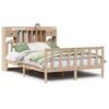 vidaXL Cama con estanter&iacute;a sin colch&oacute;n madera maciza de pino 140x190cm