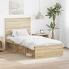 vidaXL Estructura de cama Sonoma 90 x 190 cm Madera de pino macizo