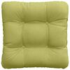 vidaXL Cojines para asiento 4 pcs Verde claro 45 x 45 x 12 cm tela