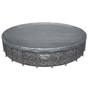 Bestway Cubierta para Piscina &Oslash;6,71 m Redondo Poli&eacute;ster Gris