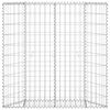 vidaXL Arriate de gaviones de trapecio acero galvanizado 100x20x100 cm