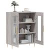 vidaXL Aparador de madera de ingenier&iacute;a gris Sonoma 69,5x34x90 cm