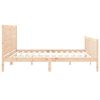 vidaXL Estructura de cama sin colch&oacute;n madera maciza de pino 200x200 cm