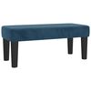 vidaXL Banco de terciopelo azul oscuro 70x30x30 cm
