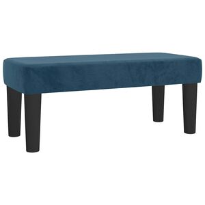 vidaXL Banco de terciopelo azul oscuro 70x30x30 cm