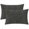 vidaXL Funda de almohada 2 uds. HEERLEN Antracita 50 x 70 cm