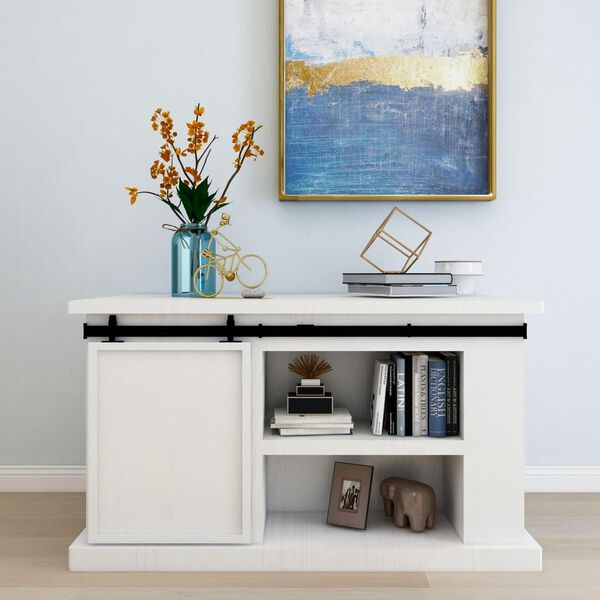 vidaXL Kit mini puerta corredera armario acero carbono 152 cm