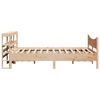 vidaXL Estructura de cama con cabecero madera maciza pino 140x190 cm