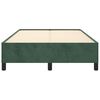 vidaXL Estructura cama sin colch&oacute;n terciopelo verde oscuro 120x200 cm