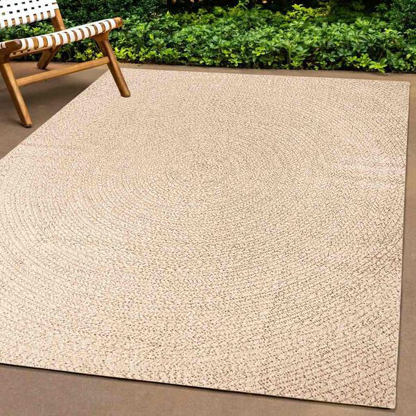 vidaXL Alfombra ZIZUR aspecto yute interior/exterior beige 200x290 cm