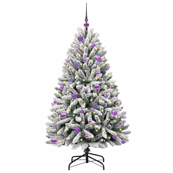 vidaXL Árbol de Navidad artificial Verde y 150 cm PVC y Metal